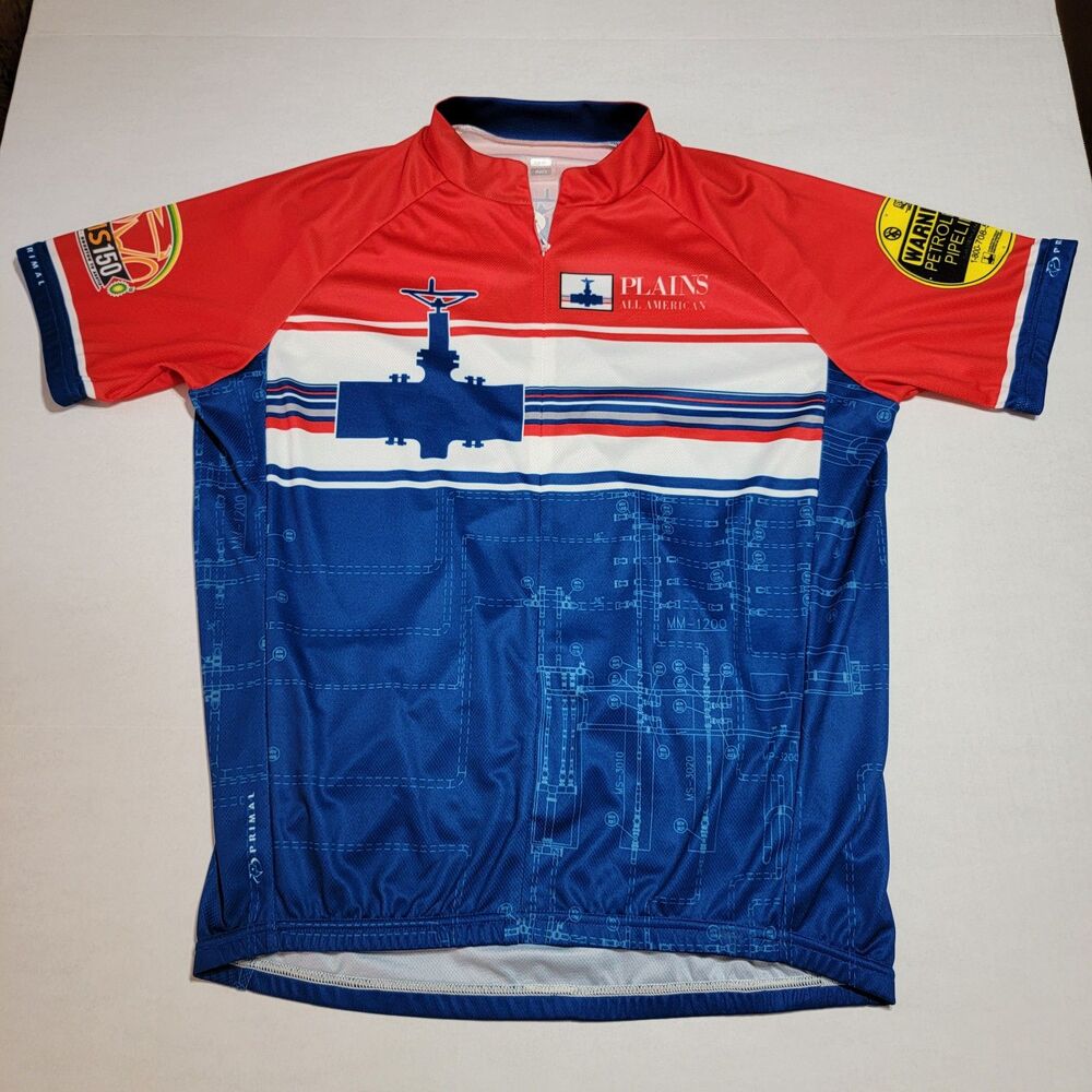 Primal Cycling Apparel Shirt Plains All American Co - Size Men's Large NWT